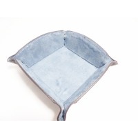 Dabīgas ādas trauks zils/melns Nr.40/56f